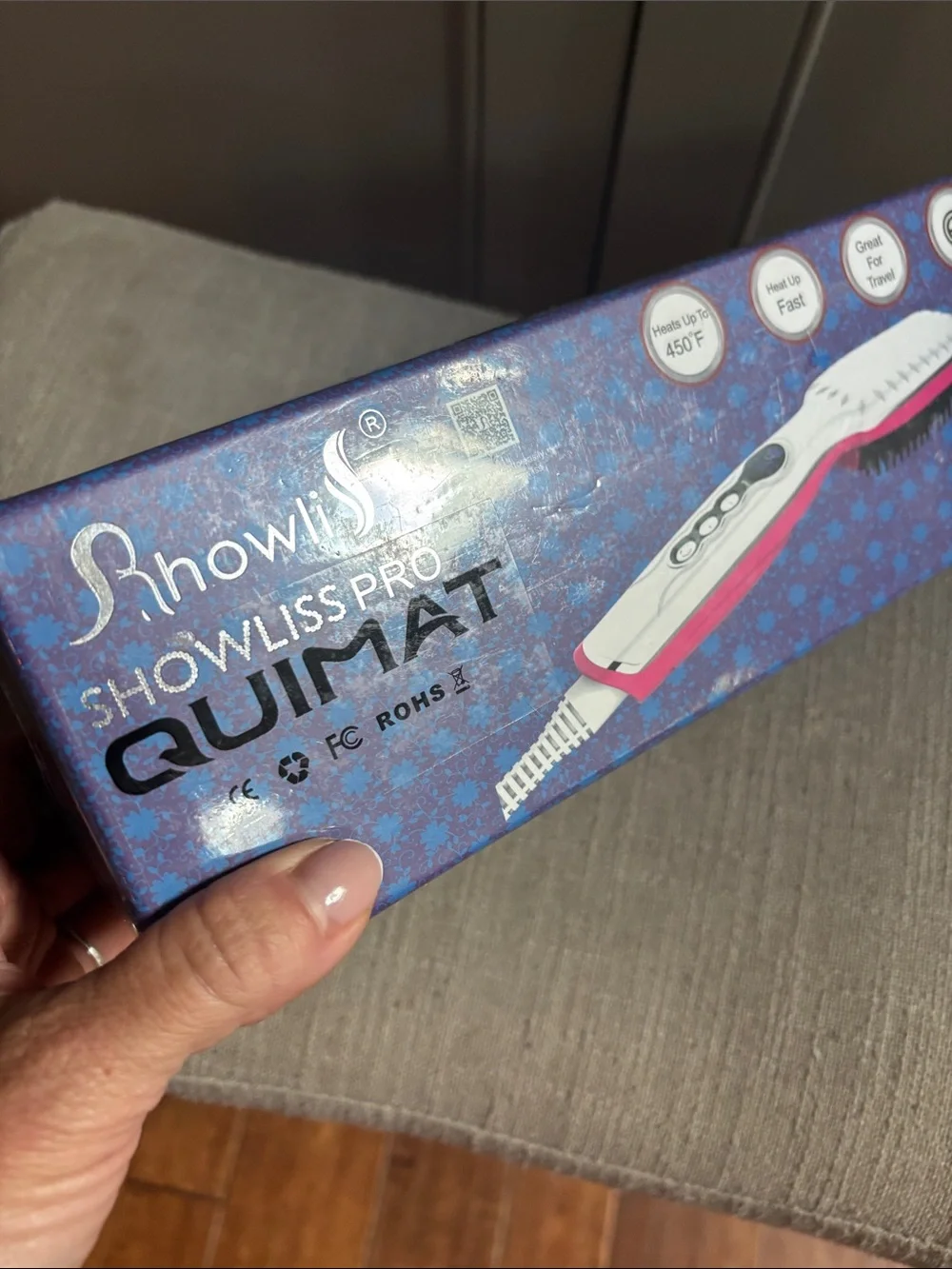 New Showliss Pro Quimat Hair Straightening Brush